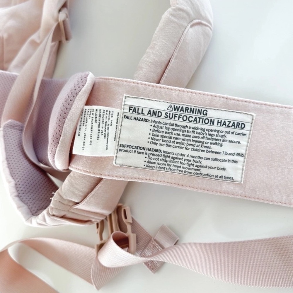 Wildbird Aerial Carrier L-4XL Sugarbird Pale Pink Linen Soft Structured - Picture 9 of 13